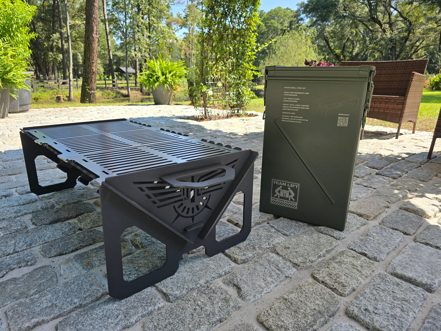 Ammo Can Grill - Heavy-Duty Fire Pit & Grill