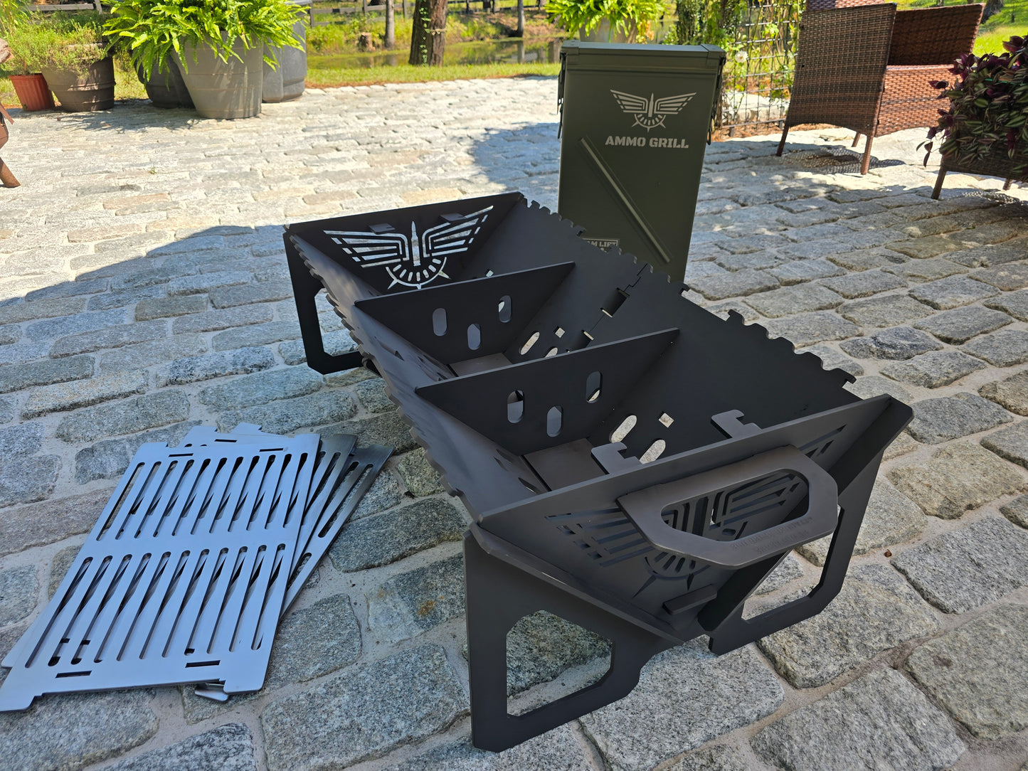 Ammo Can Grill - Heavy-Duty Fire Pit & Grill