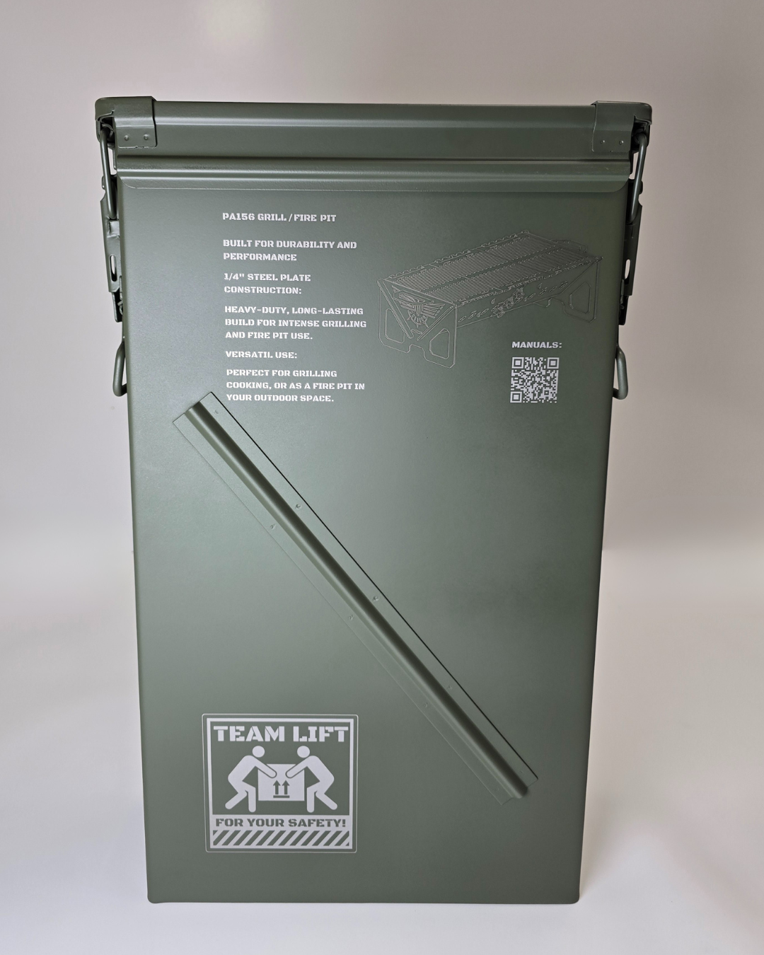 Ammo Can Grill - Heavy-Duty Fire Pit & Grill