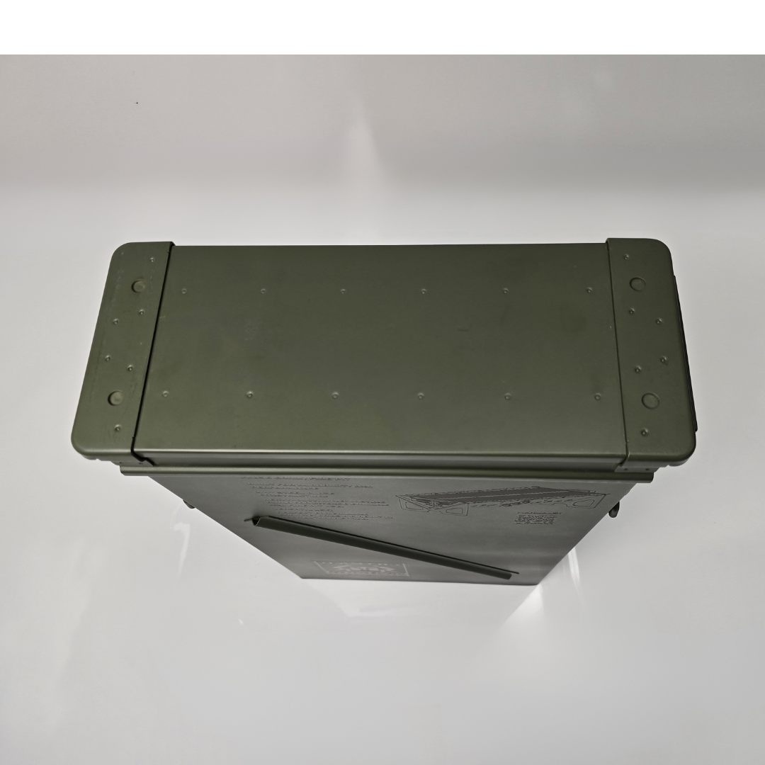Ammo Grill – PA156 Fire Pit & Grill + ¼" Steel Griddle & Tongs