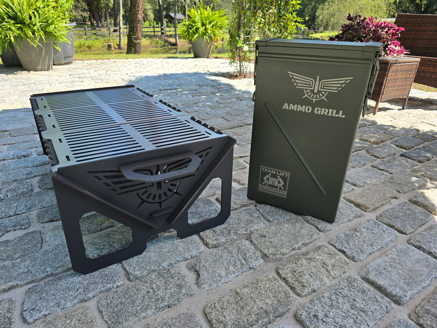 Ammo Grill – PA156 Heavy-Duty Fire Pit & Grill