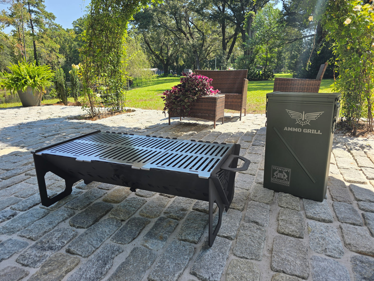 Ammo Grill – PA156 Heavy-Duty Fire Pit & Grill