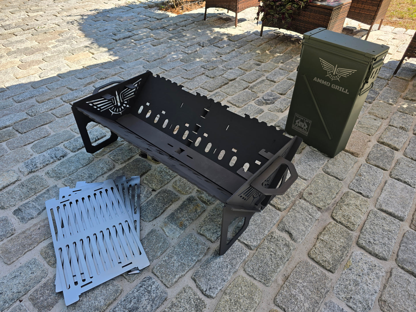 Ammo Grill – PA156 Heavy-Duty Fire Pit & Grill