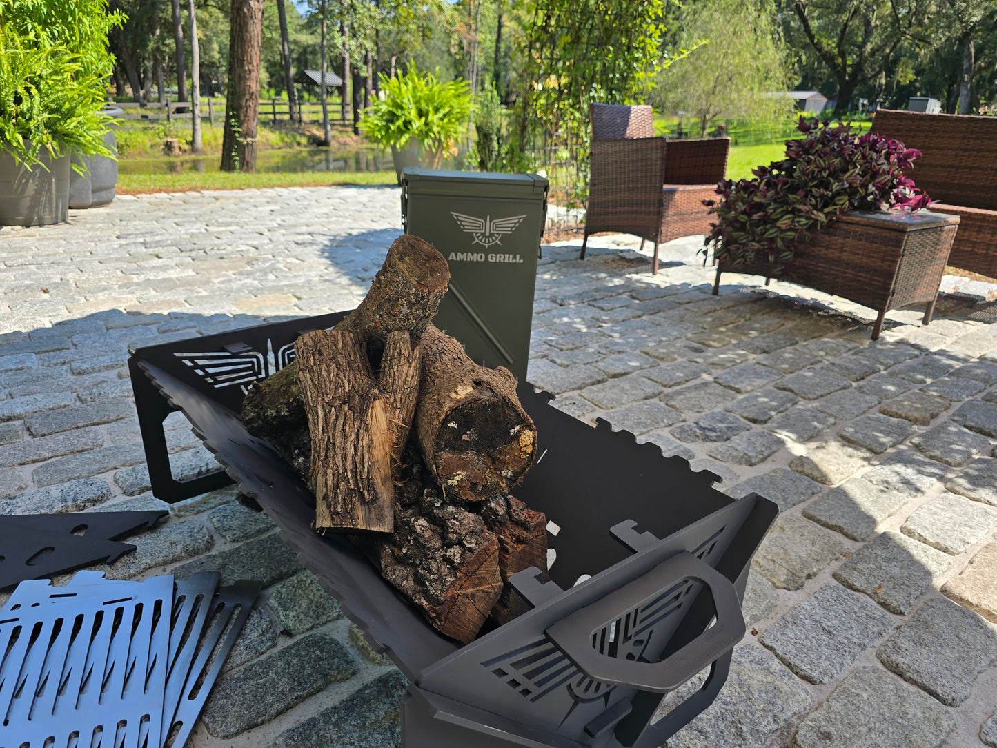 Ammo Grill – PA156 Heavy-Duty Fire Pit & Grill