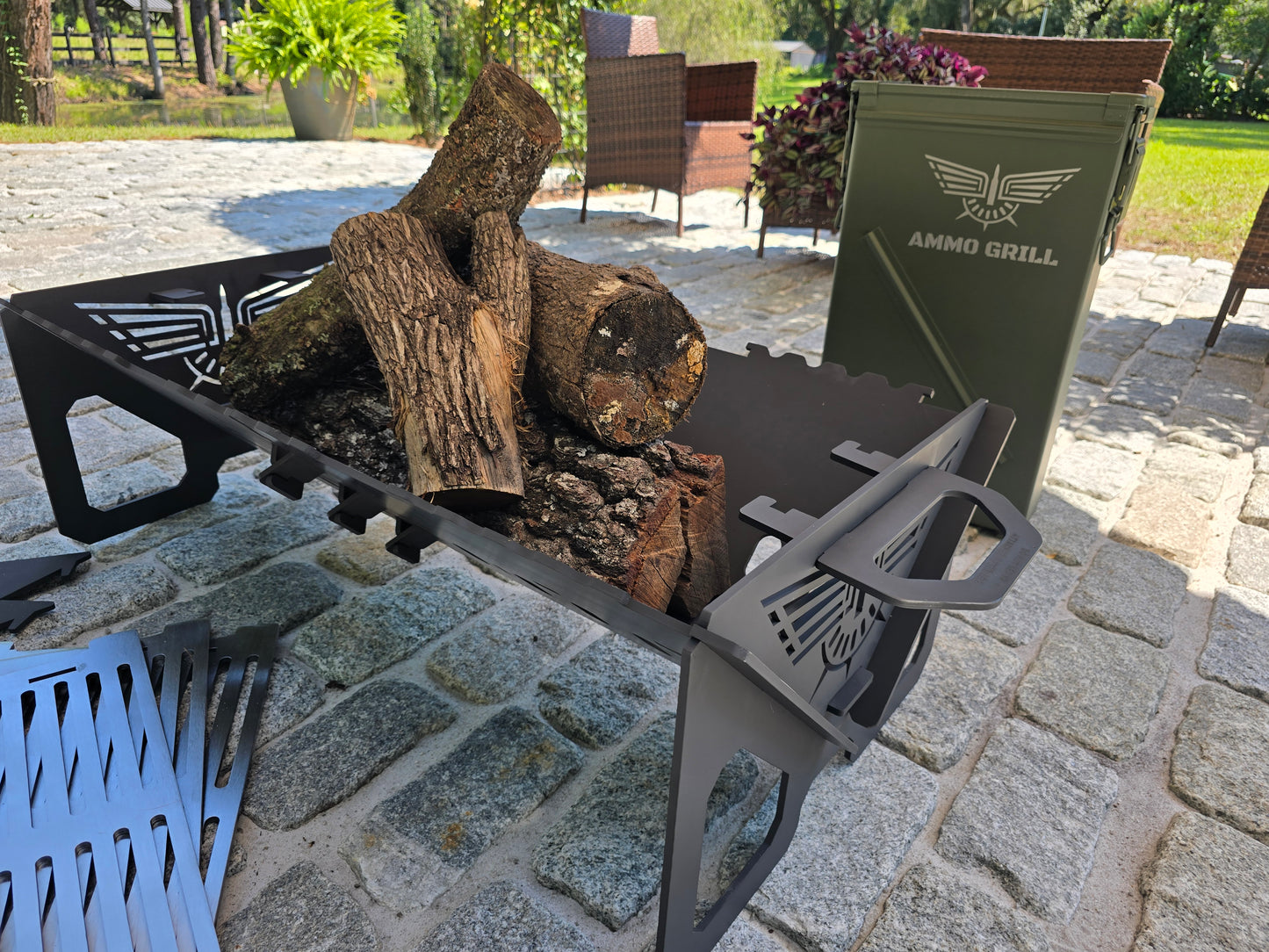 Ammo Grill – PA156 Heavy-Duty Fire Pit & Grill